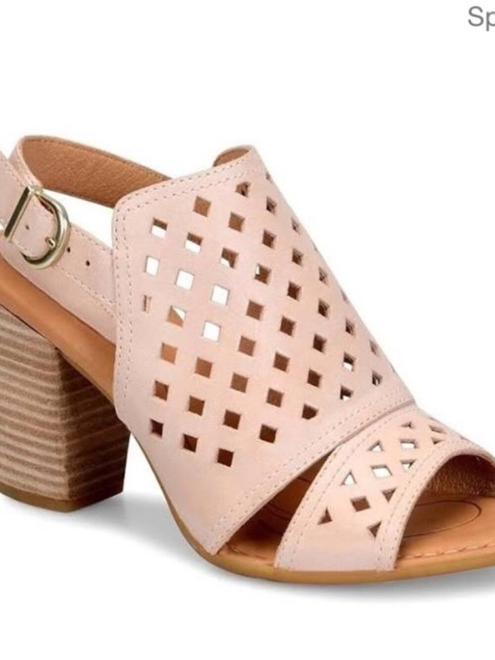 Born Havana Pink Block Heel Sandals - Size 6